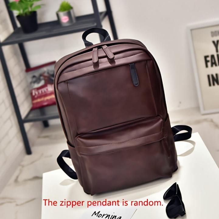 Actual product image Only-Bags.Store Casual travelling backpack, school bag, PU leather backpack with large capacity