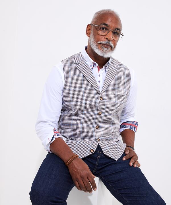 Immagine prodotto Joe Browns Linen Blend Houndstooth Waistcoat (Banda radio 38 (2600 MHz))