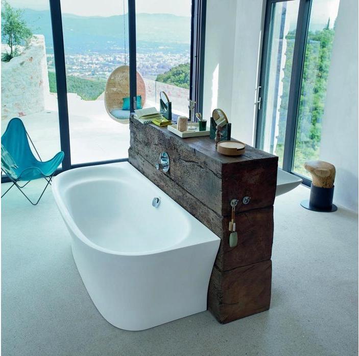 Produktbild Duravit Badewanne CAPE COD 1900x900mm 1 Rückenschräge Vorwand weiss (205 l, 190 cm, 90 cm)