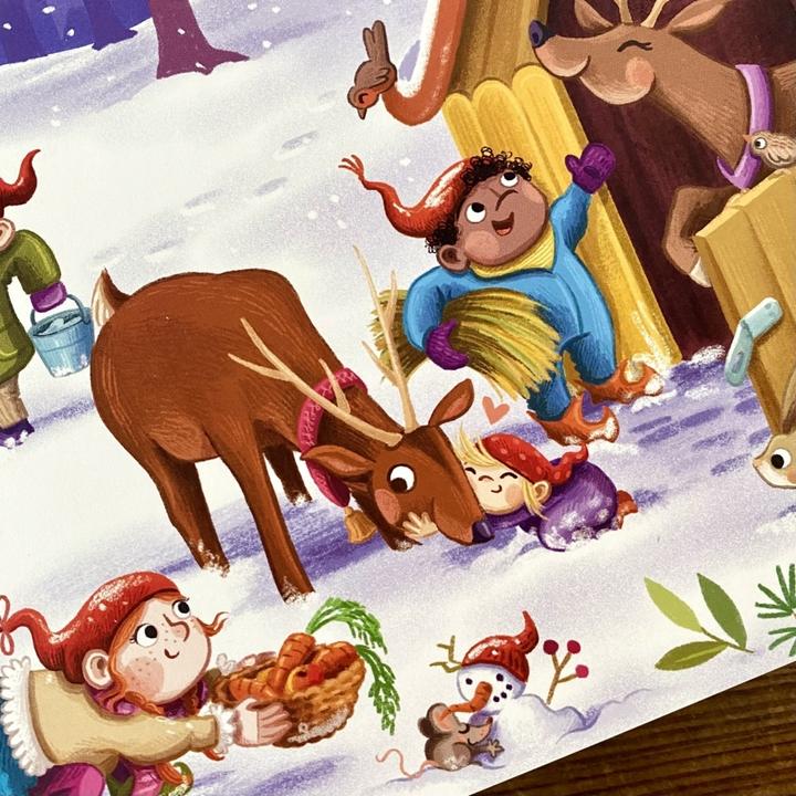 Actual product image Seven little Christmas elves (German, Susanne Lütje, 2024)