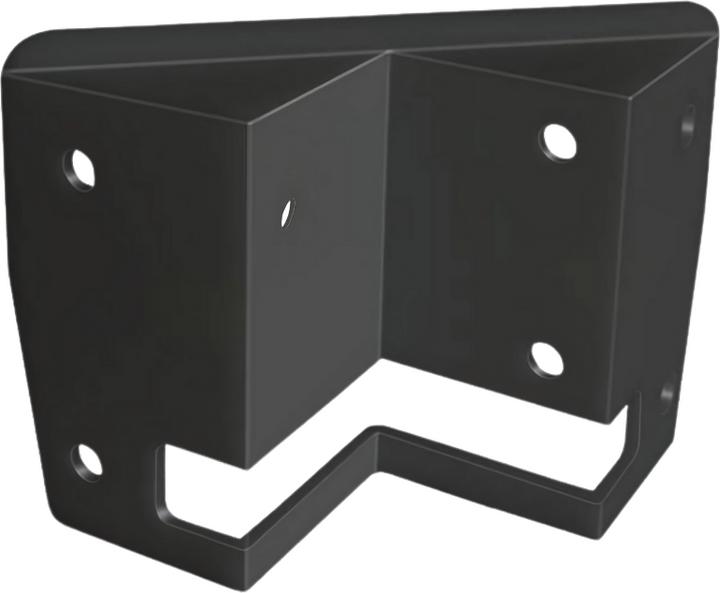 Produktbild Luxula Eckwandhalterung für Fluter LX400190, 191, 192, 193, schwarz