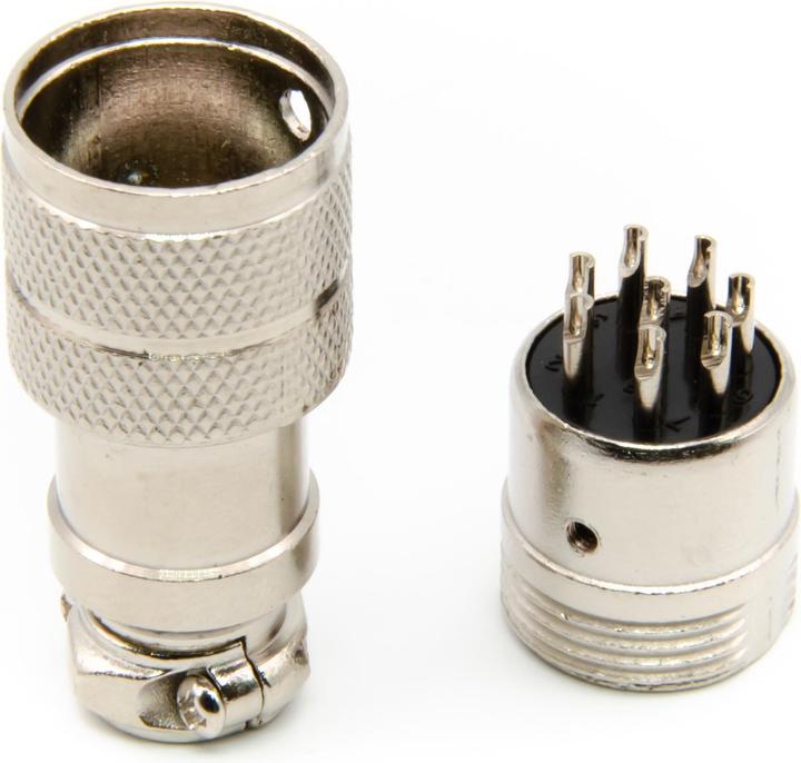 Immagine prodotto Purecrea GX16-8P Spina 16 mm maschio per il montaggio dei cavi