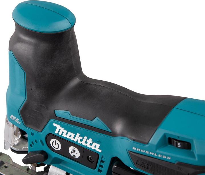 Actual product image Makita DJV 185 RF1J Battery Pendulum Hoist Jigsaw 18 V Brushless + 1x Battery 3,0 Ah + Charger + Makpac