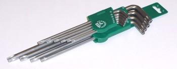Produktbild Jonnesway TORX-Schlüsselsatz mit Loch, extra lang, Grösse T9-T50, 10-teilig