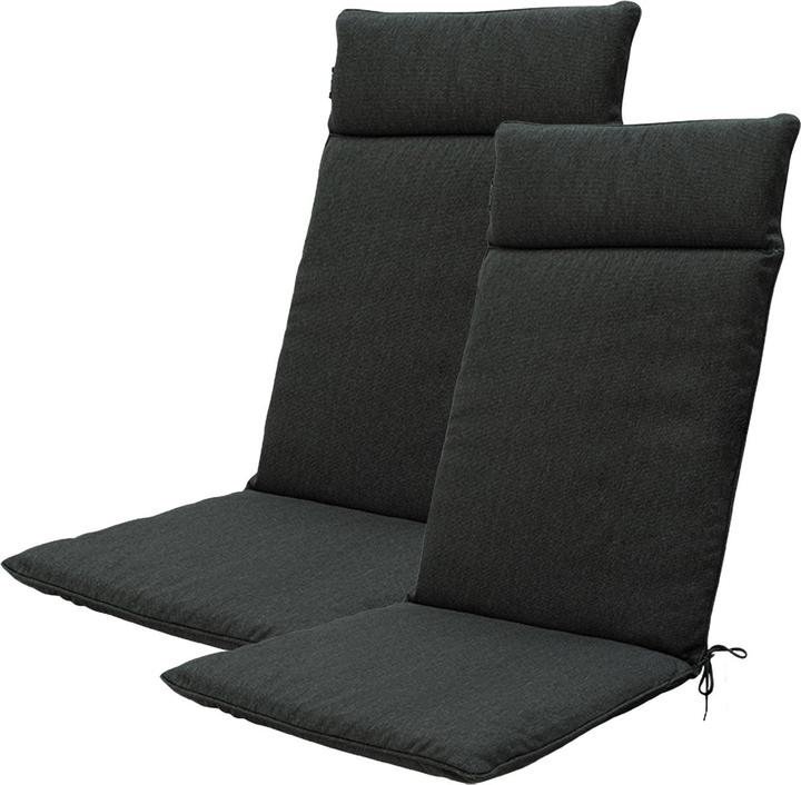 Natura Punto Garden Chair High Backrest Cover by Madison, Set of 2 (120 x 50 cm)