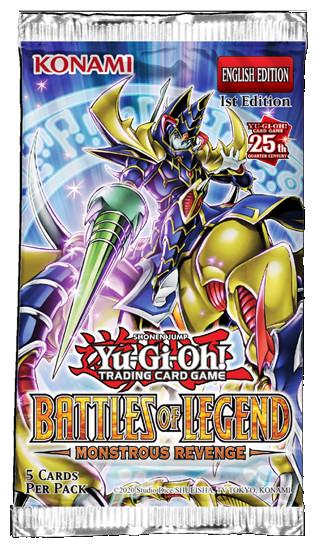 Actual product image Yu-Gi-Oh Battles of Legend Monstrous Revenge Booster - 1st Edition -! (English, Booster Pack)
