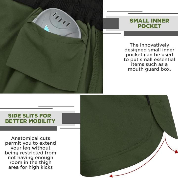 Immagine prodotto Rdx Shorts Mma T15 Vert Armée-M (M)