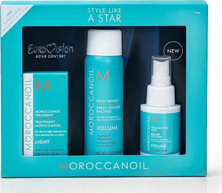Actual product image Moroccanoil Set Style Like A Star Volume Box: Volumising Mist 50ml + Root Boost 75ml Treatment