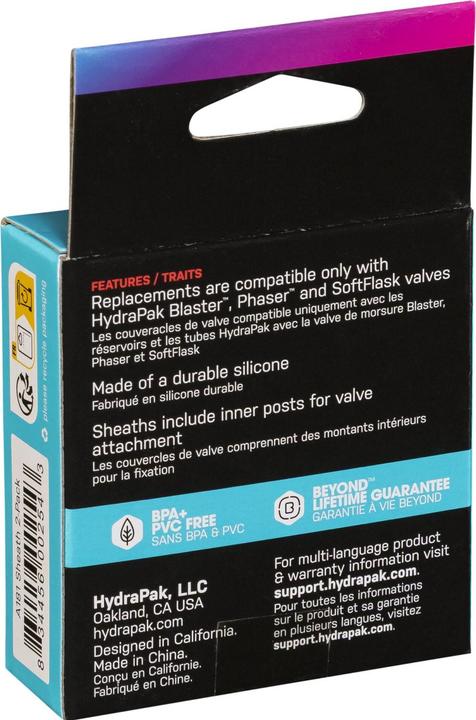 Actual product image Hydrapak Flask Bite Valve Sheath 2-Pack