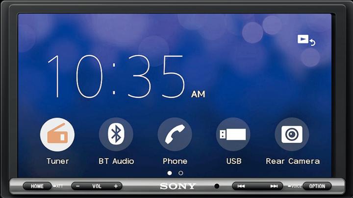 Actual product image Sony moniceiver (Android car, Apple Carplay)