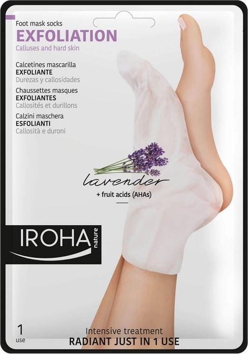 Iroha Nature Nature - Exfoliating Foot Mask Socks Lavendel (Fussmaske, 20 ml)