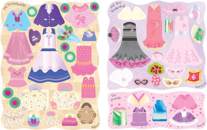 Actual product image My glittery dress-up doll sticker books mini: At the ballet, fairies, girlfriends and p