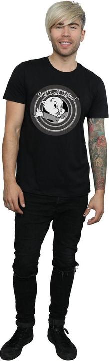 Immagine prodotto Looney Tunes Maglietta uomo That's All Folks Porky Pig in cotone (3XL)
