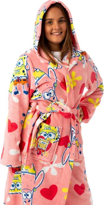 Immagine prodotto Spongebob Squarepants Accappatoio Con Cappuccio Donna (M)