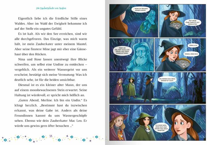 Actual product image Die Zauberschule von Avalon – Avalon in Gefahr (German, Charlotte Grossetête, Ullmann Media, Faltacius, Anja Hackländer, 2024)