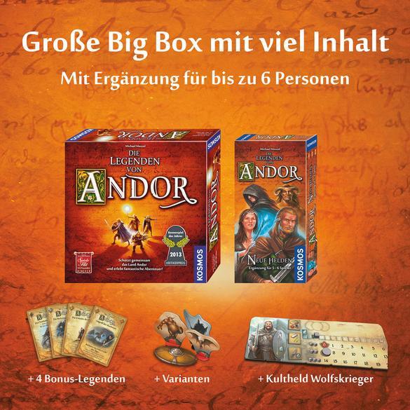 Produktbild Kosmos Die Legenden von Andor - Big Box (Deutsch)