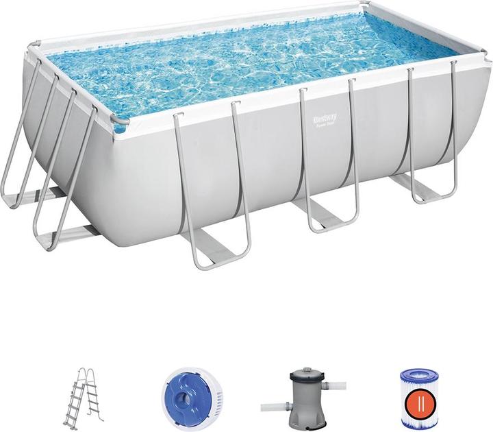 Immagine prodotto Bestway Piscina rettangolare con telaio di alimentazione (412 x 201 x 122 cm)