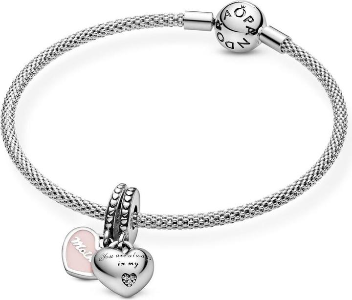 Image du produit Pandora Coeurs mère & fille (Argent sterling, Émail)