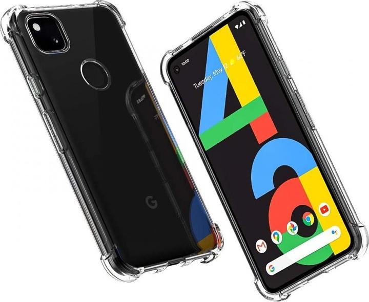 Produktbild Screenguard Google Pixel 4a Hülle Crystal Soft Airbag Bumper (Google Pixel 4a)