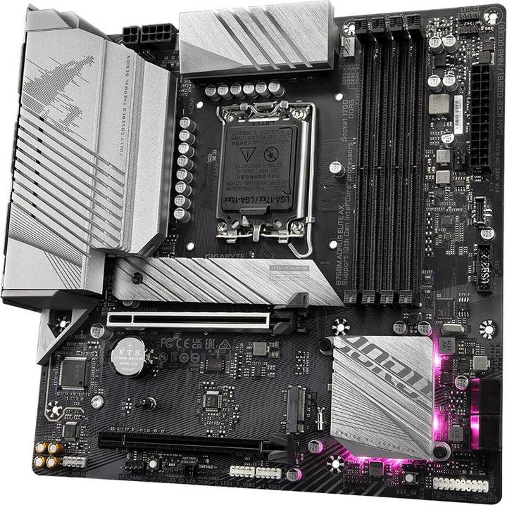 Actual product image Gigabyte B760M AORUS ELITE AX (LGA 1700, Intel B760 Express, mATX)