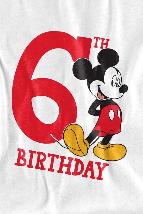 Immagine prodotto Disney Maglietta 6° Compleanno Topolino Bambini (128)