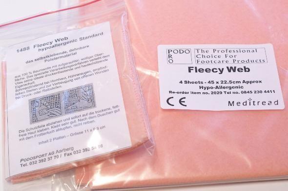 Produktbild Fleecy Web Hypoallergenic Standard 22,5 x 45 cm (Sohlen)