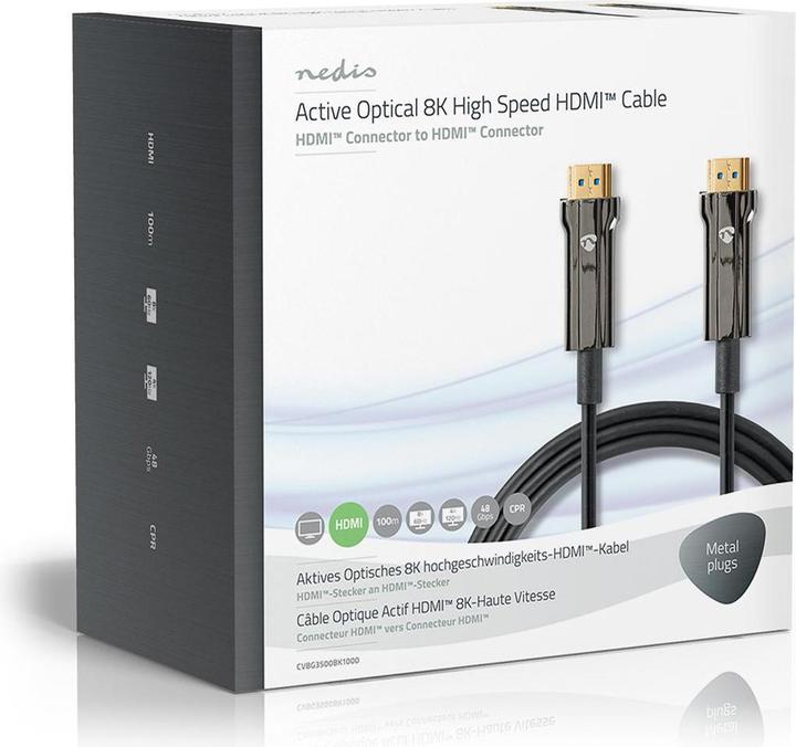 Produktbild Nedis High Speed??HDMI Kabel mit Ethernet| HDMI Stecker|| 8Ka60Hz| - Kabel - Digital/D (100 m, HDMI)