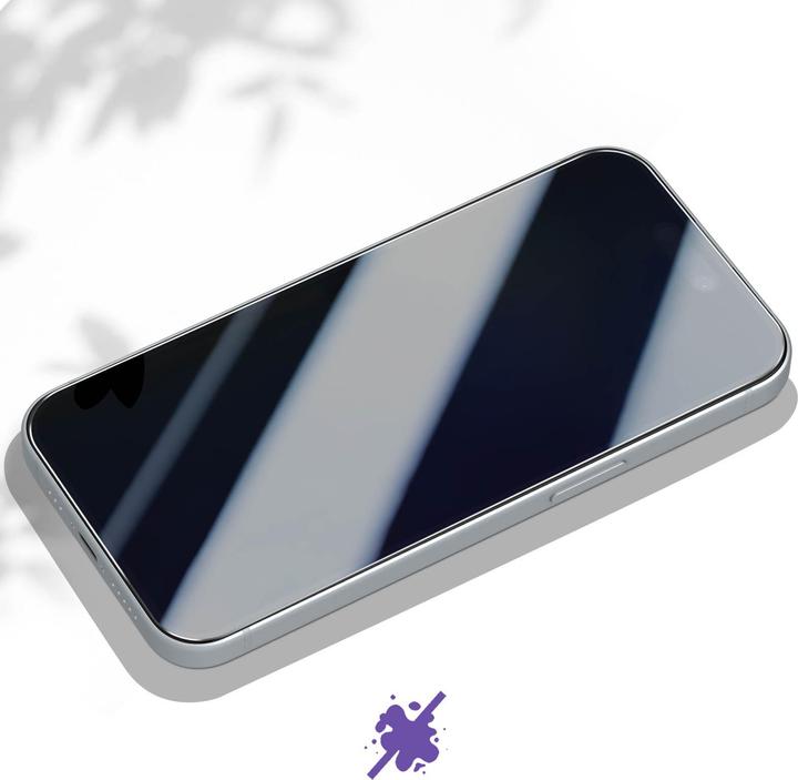 Actual product image Avizar 9H hardness glass display protection film (1 Piece, Apple iPhone 15 Pro)
