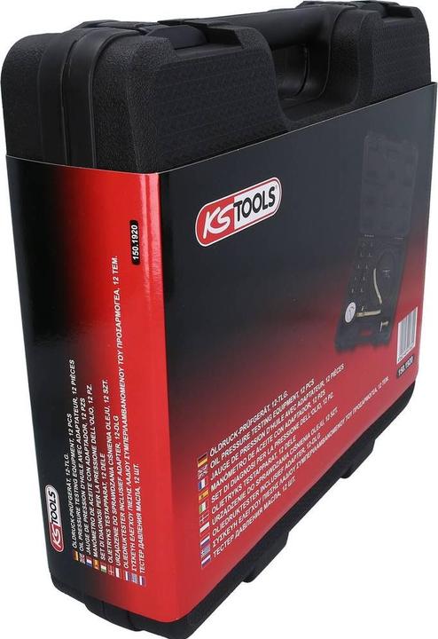 Produktbild KS Tools Öldruck-Prüfgerät, 12-tlg, 0-10bar