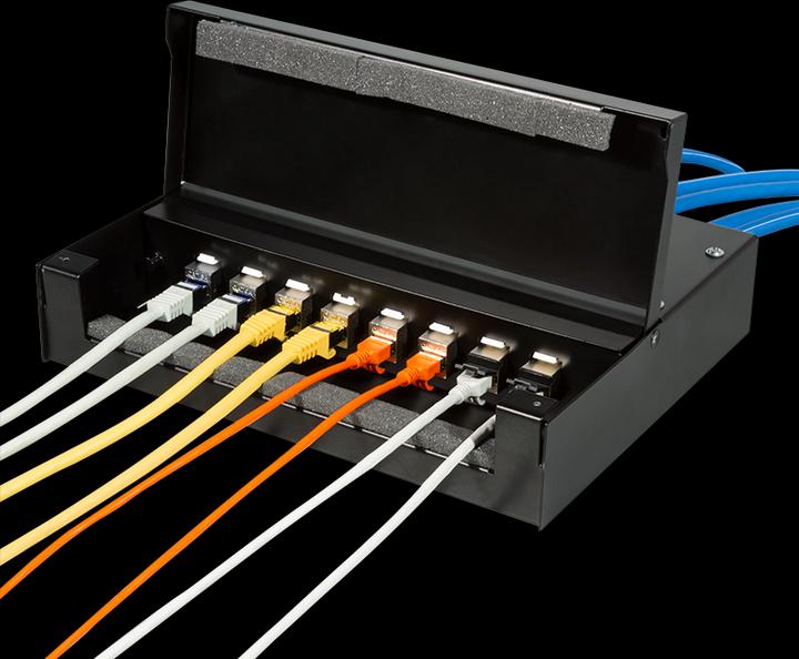 Produktbild LogiLink NP0091 - Konsolidierungspunkt-Gehäuse CP für 8 oder 12 Keystone (0.20 m)