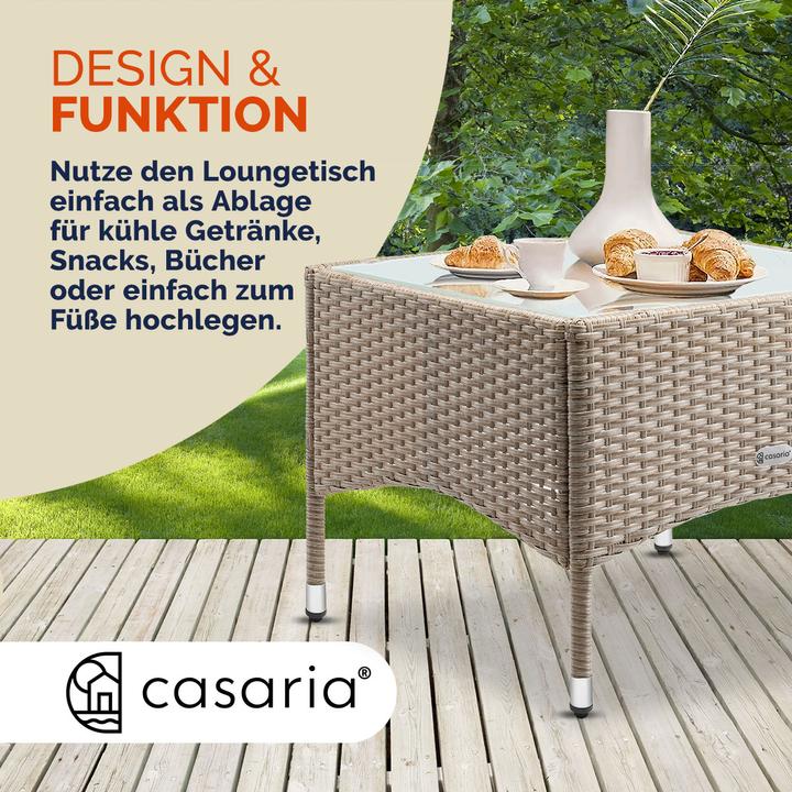 Immagine prodotto Casaria Tavolo per Giardino in Rattan