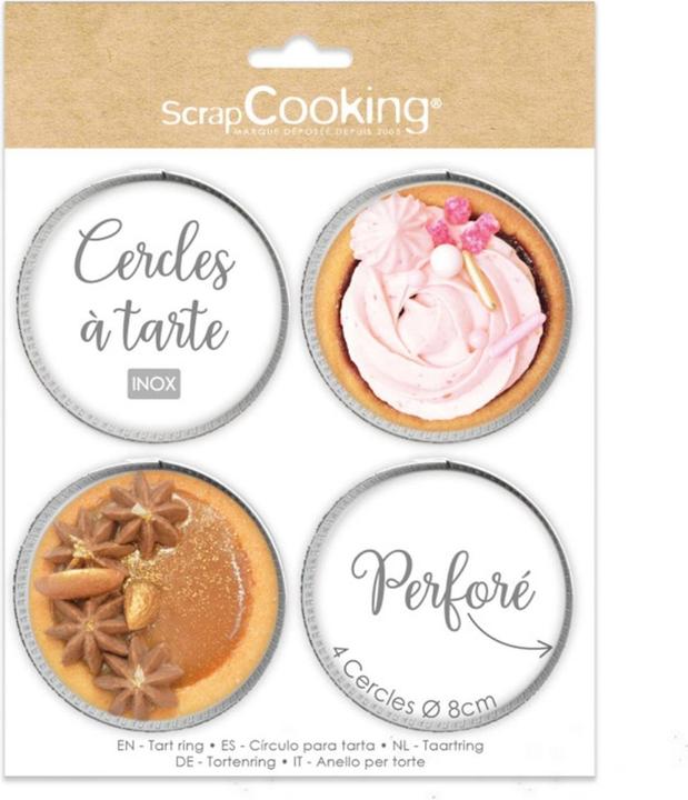 Produktbild ScrapCooking 4er Set Tortenringe perforiert rund 8cm (8 cm)