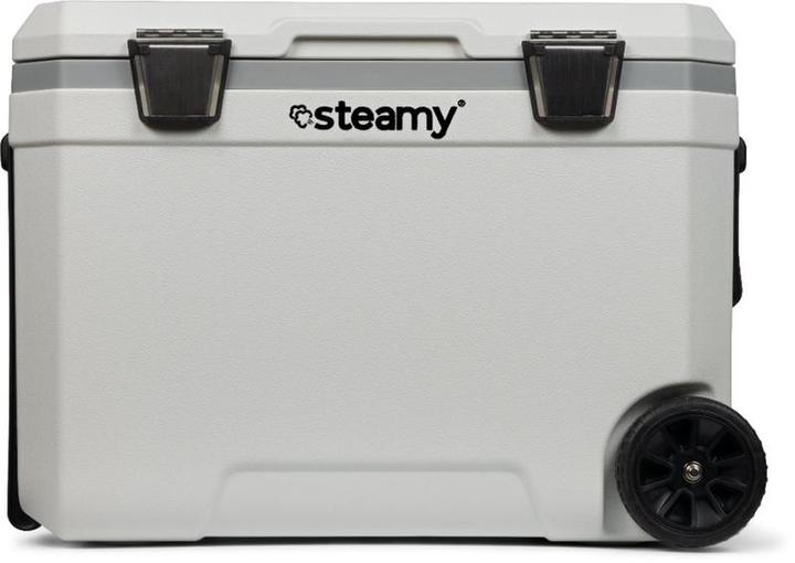 Steamy Marine 45 Roller - Large cool box on wheels - Especially for the boat - 45 liters - White (SC (45 l)