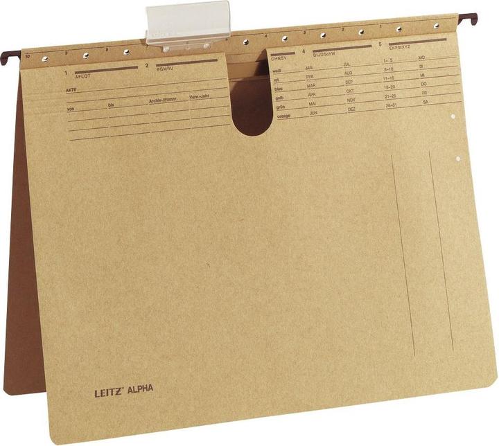 Actual product image Leitz ALPHA hanging file, A4, commercial stapling, natron (A4, 10 x)