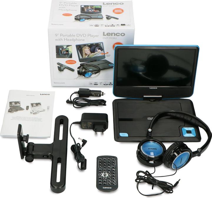 Produktbild Lenco Tragbarer Player DVP-910 (DVP910BLAU) (Tragbarer DVD-Player)