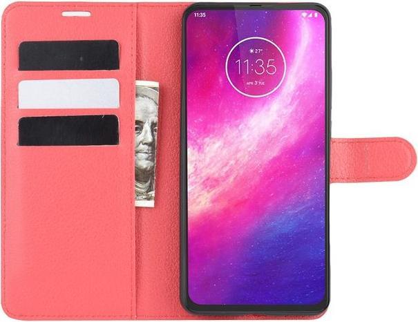 Actual product image MU Classic Litchi Leather Bookcover Series (Motorola One Hyper)