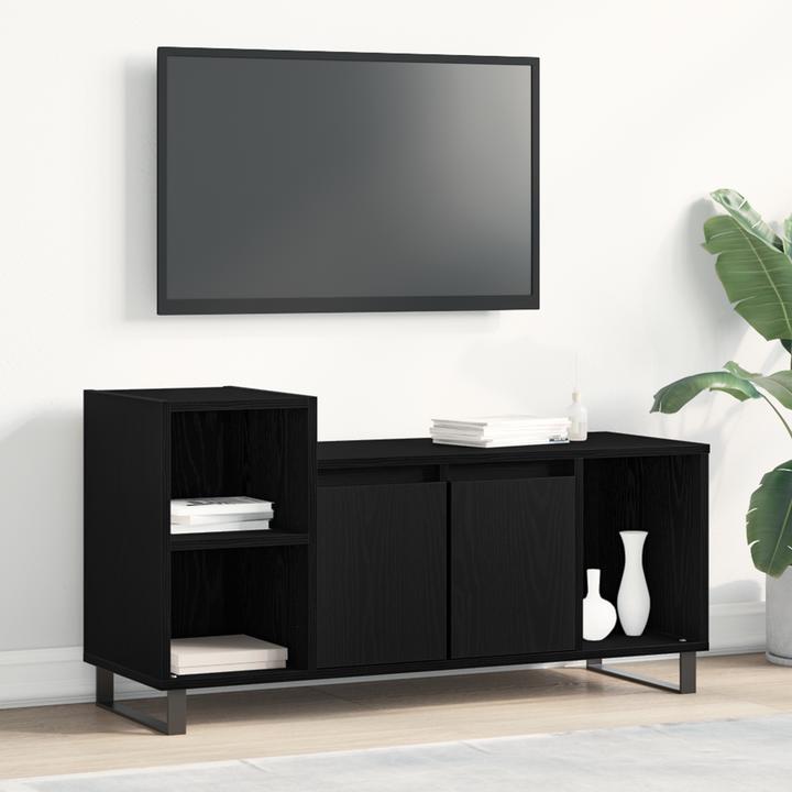 Produktbild VidaXL TV-Bank Schwarz Eiche 100x35x55 cm Werkstoff (35 x 35 x 55 cm)
