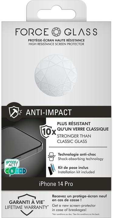 Actual product image Bigben Connected Glass screen protector (1 Piece, Apple iPhone 14 Pro)
