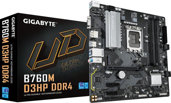 Image du produit Gigabyte B760M D3HP DDR4 (LGA 1700, Intel B760 Express, mATX)