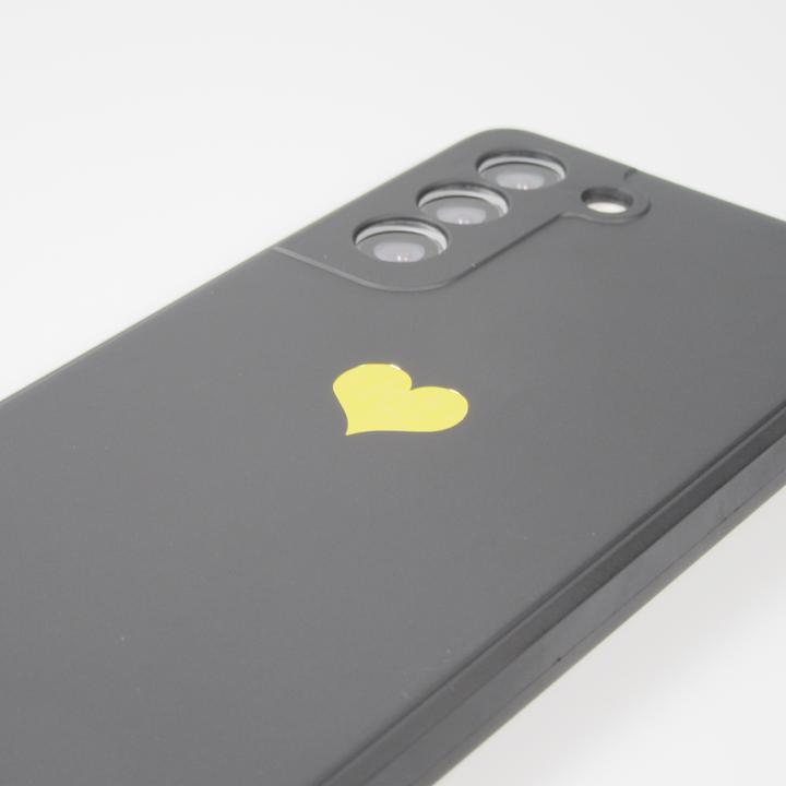 Actual product image PhoneLook Coque Silicone Mat Coeur doré (Samsung Galaxy S21 5G)