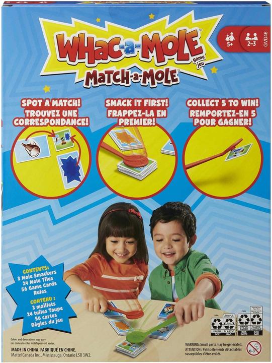 Produktbild Mattel Games Hau den Maulwurf. Kartenklatsche (Englisch, Französisch, Deutsch)