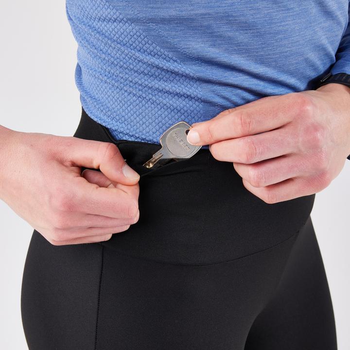 Produktbild Kalenji Lauftights lang Damen warm - Run 100 schwarz (W26/L30)