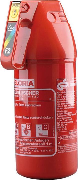 Produktbild Gloria Pulver-Kompakt-Feuerlöscher (B, A, C)