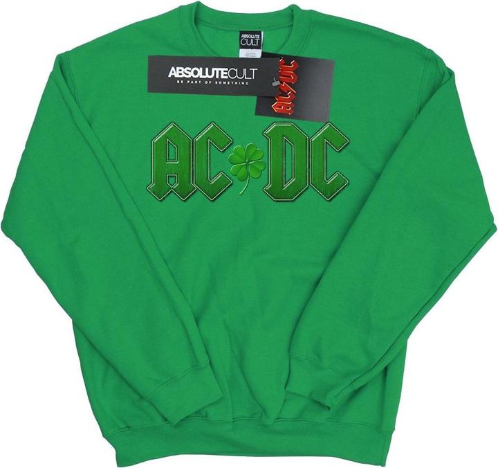 AC/DC Sweatshirt mit KleeblattLogo aus Baumwolle