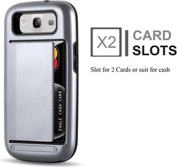 Actual product image Cadorabo Hybrid shield cover with card pocket (Samsung Galaxy S3 Neo, Samsung Galaxy S3)