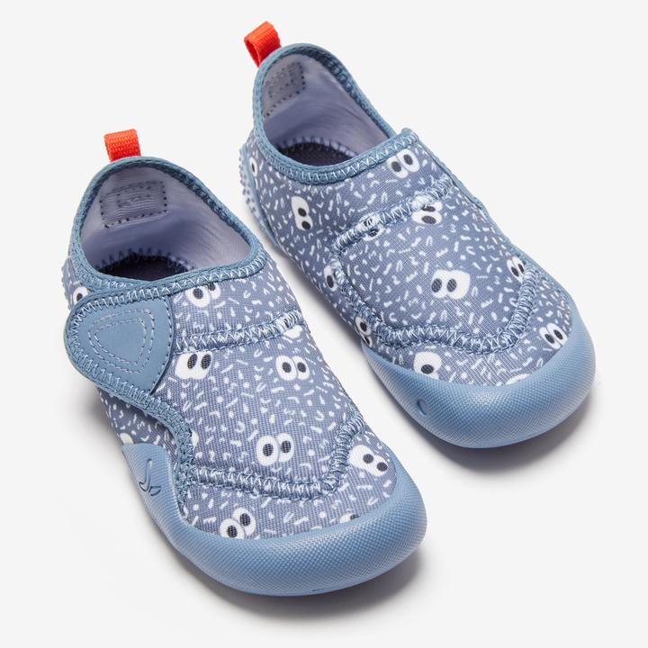Produktbild Decathlon Turnschuhe Babylight atmungsaktiv Babyturnen - blau mit Muster (30)