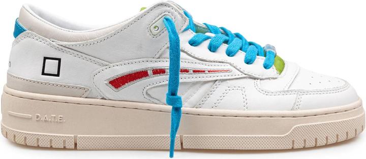 D.a.t.e. D.a.t.e torneo 80 leather sneakers color white/red (40)