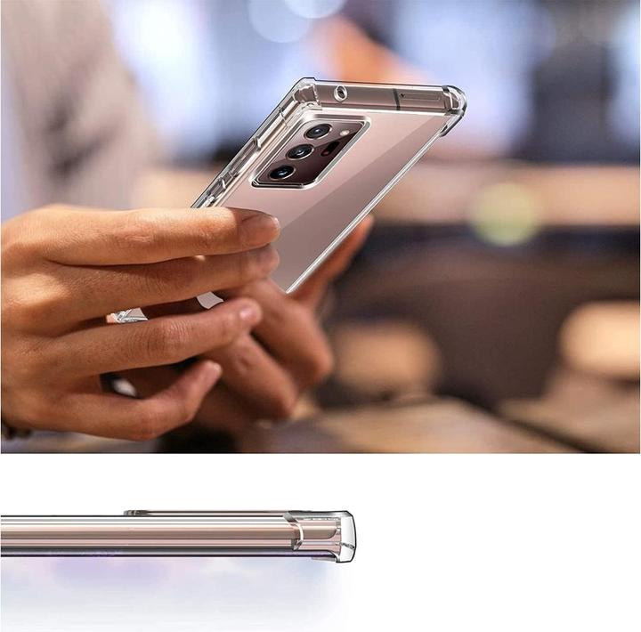Actual product image Screenguard Samsung Galaxy Note20 Ultra Case Crystal Soft Airbag Bumper (Samsung Galaxy Note 20 Ultra)