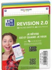 Actual product image Oxford Fiches bristol REVISION 2.0, A6, bord de couleur (A6, 250 g/m², 32 x)