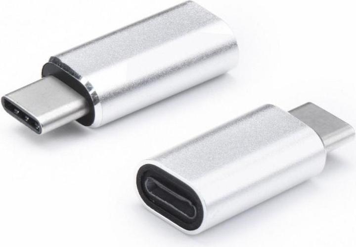 Produktbild NoName Konverter OEM Adapter Lightning (weiblich) auf Typ C (männlich) silber (Lightning, USB Typ C)